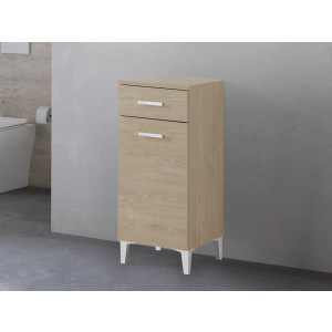Base colonna Stella 35cm in nobilitato melaminico rovere