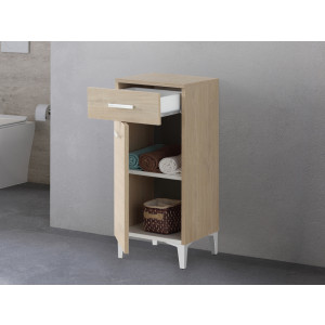 Base colonna Stella 35cm in nobilitato melaminico rovere