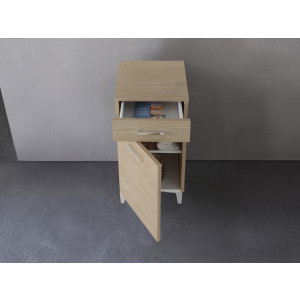 Base colonna Stella 35cm in nobilitato melaminico rovere