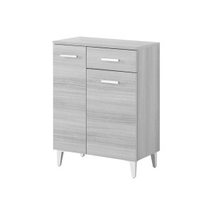 Base colonna Stella 60cm in nobilitato melaminico grigio