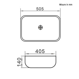 Ciotola in ceramica L50cm