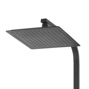 Colonna doccia in acciaio nero opaco Platinum H100cm