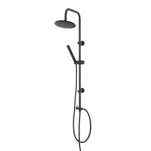 Colonna doccia in acciaio nero opaco Platinum H105cm
