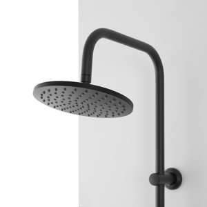 Colonna doccia in acciaio nero opaco Platinum H105cm