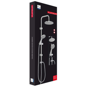 Colonna doccia Platinum H 93 cm soffione tondo
