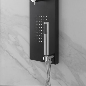 Colonna top slim nera