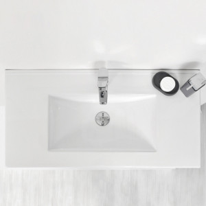 COMP. BAGNO FABULA 90CM SOSP. 2 CASS. BCO LAC