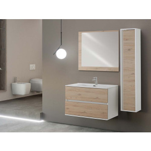 COMP. BAGNO FABULA 90CM SOSP. 2 CASS. BCO/ROV