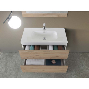 COMP. BAGNO FABULA 90CM SOSP. 2 CASS. BCO/ROV