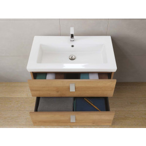 Composizione bagno 80cm rovere riviera linea Bravissimo 80