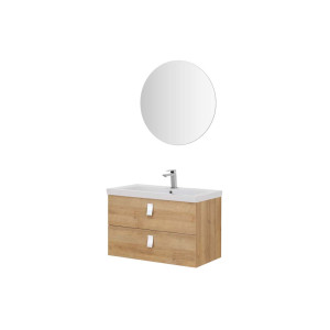 Composizione bagno 80cm rovere riviera linea Bravissimo 80