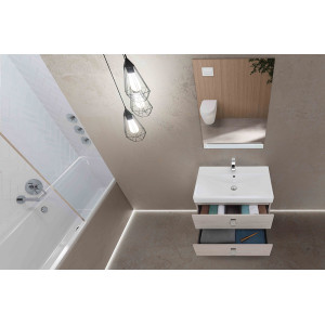 Composizione bagno sospesa Bravo75 rovere chiaro