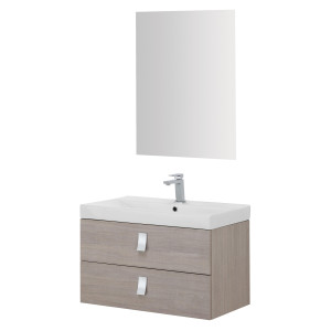 Composizione bagno sospesa Bravo75 rovere chiaro