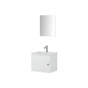 Composizione bagno sospesa Si50 bianco laccato