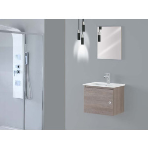 Composizione bagno sospesa Si50 rovere scuro