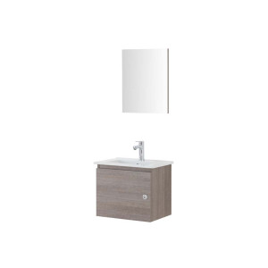Composizione bagno sospesa Si50 rovere scuro