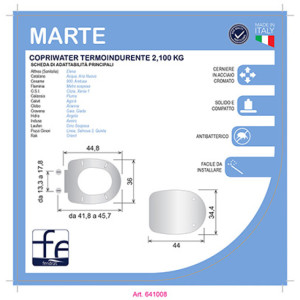 Copriwater termoindurente Marte