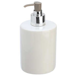 Dispenser sapone in ceramica bianco linea Cily
