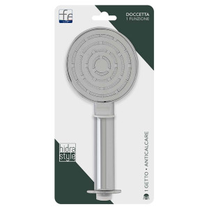 Doccetta in abs monofunzione tonda cromo Hidra Style