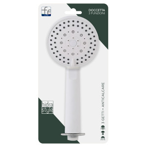 Doccetta tonda in abs 3 funzioni bianco Hidra Style