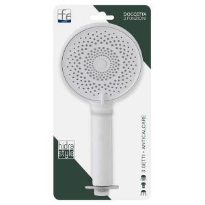 Doccetta tonda in abs 3 funzioni bianco Hidra Style