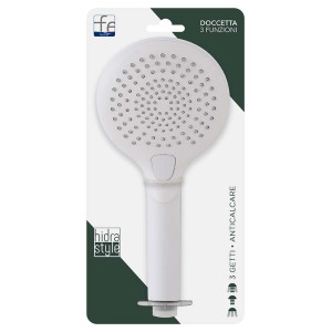 Doccetta tonda in abs 3 funzioni bianco Hidra Style