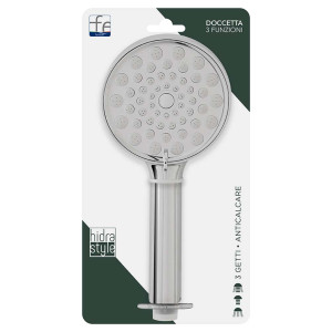 Doccetta tonda in abs 3 funzioni cromo Hidra Style