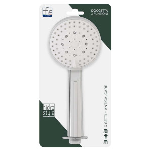 Doccetta tonda in abs 3 funzioni cromo Hidra Style