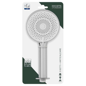 Doccetta tonda in abs 3 funzioni cromo Hidra Style