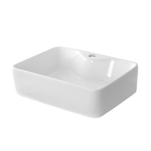 Lavabo in ceramica da appoggio e sospeso L48cm