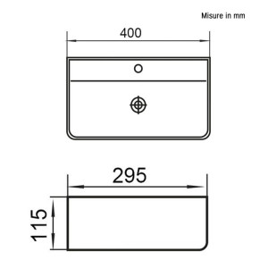 Lavabo in ceramica L40cm