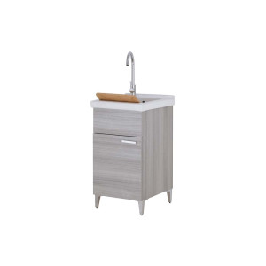 Lavatoio in nobilitato melaminico grigio