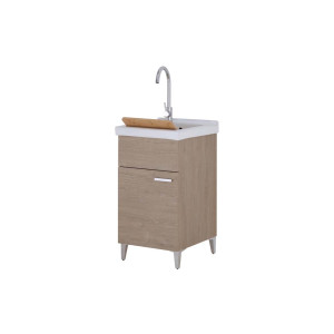 Lavatoio in nobilitato melaminico rovere dolomite
