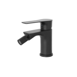 Miscelatore bidet nero opaco serie Flat