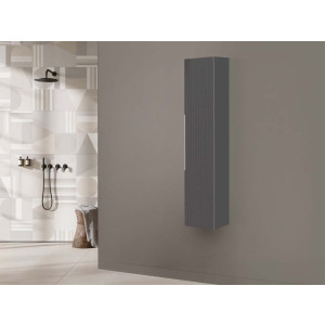 Pensile bagno Burano L30xH150 in mdf e pvc grigio
