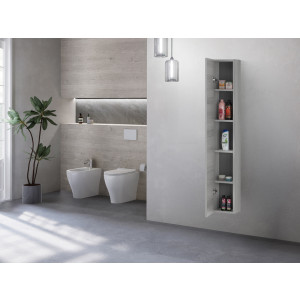 Pensile Stella L24xH150 in nobilitato melaminico grigio