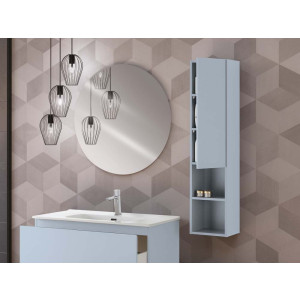 Pensile un'anta H115x30 azzurro polvere linea Light