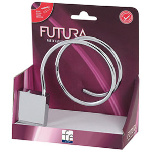 Porta asciugacapelli cromo linea Futura