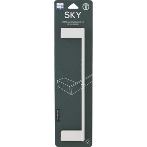 Porta asciugamani in alluminio bianco 35cm Sky