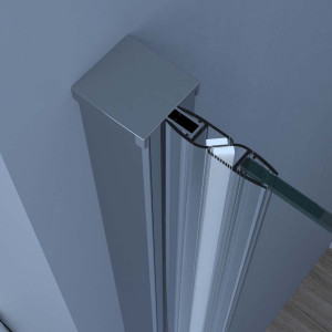 Porta battente 80cm trasparente linea Royal