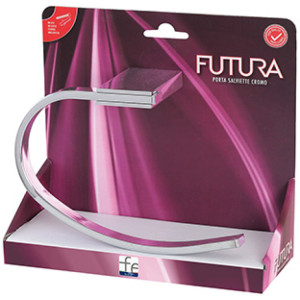 Porta salviette cromo linea Futura