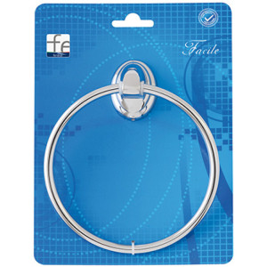 Portasalviette ad anello cromo linea Facile