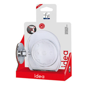 Portasapone in acciaio cromato e abs linea Idea