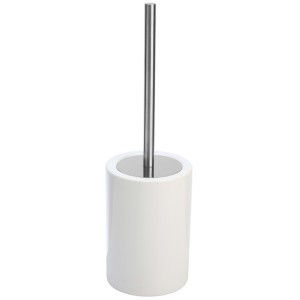 Portascopino in ceramica bianco linea Cily