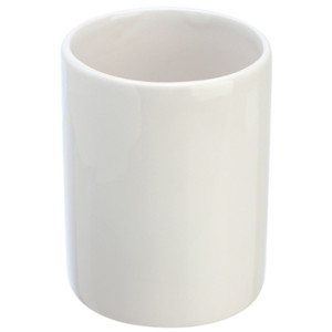 Portaspazzolino in ceramica bianco linea Cily