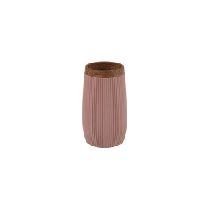 Portaspazzolino in plastica PS e ABS rosa linea London