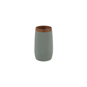 Portaspazzolino in plastica PS e ABS verde linea London