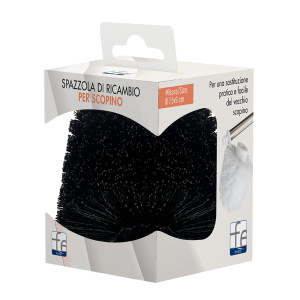 Ricambio spazzola nera per portascopino