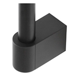 Saliscendi con doccetta tonda nero Hidra Style