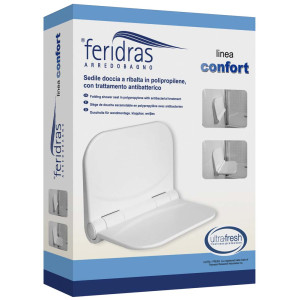 Sedile doccia a ribalta in polipropilene